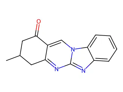 3-methyl-3,4-dihydrobenzimidazo[2,1-b]quinazolin-1(2H)-one structure