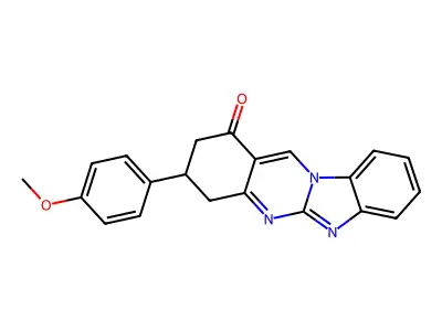 3-(4-methoxyphenyl)-3,4-dihydrobenzimidazo[2,1-b]quinazolin-1(2H)-one structure
