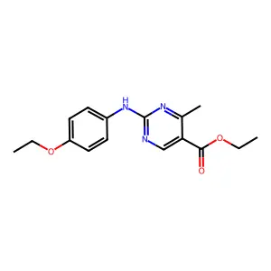 Ethyl 2-[(4-ethoxyphenyl)amino]-4-methylpyrimidine-5-carboxylate structure