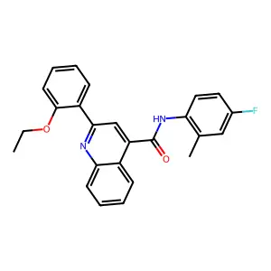 2-(2-ethoxyphenyl)-N-(4-fluoro-2-methylphenyl)quinoline-4-carboxamide structure