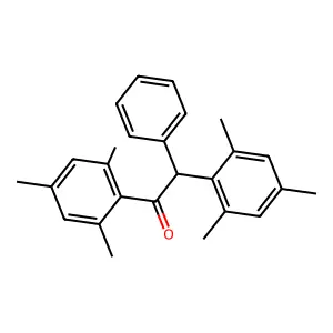Ethanone, 2-phenyl-1,2-bis(2,4,6-trimethylphenyl)- structure
