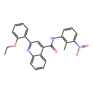 2-(2-ethoxyphenyl)-N-(2-methyl-3-nitrophenyl)quinoline-4-carboxamide structure