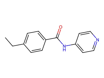 4-ethyl-N-pyridin-4-ylbenzamide structure