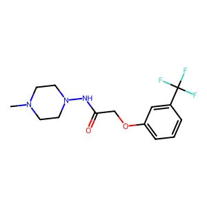 N-(4-methylpiperazin-1-yl)-2-[3-(trifluoromethyl)phenoxy]acetamide structure