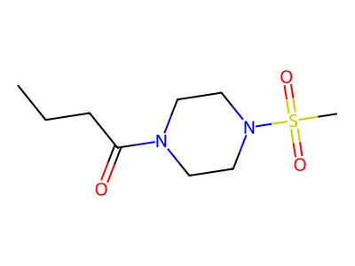 1-(4-Methylsulfonylpiperazin-1-yl)butan-1-one structure