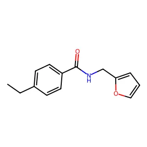 4-ethyl-N-(furan-2-ylmethyl)benzamide structure