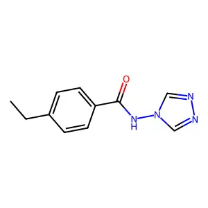 4-ethyl-N-(4H-1,2,4-triazol-4-yl)benzamide structure