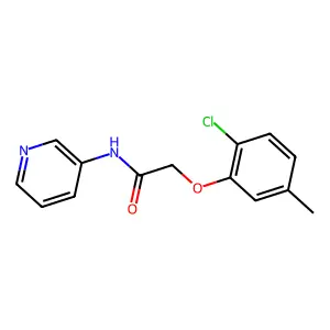 2-(2-chloro-5-methylphenoxy)-N-pyridin-3-ylacetamide structure