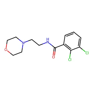 2,3-Dichloro-N-[2-(4-morpholinyl)ethyl]benzamide structure