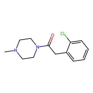 2-(2-Chlorophenyl)-1-(4-methylpiperazin-1-yl)ethanone structure
