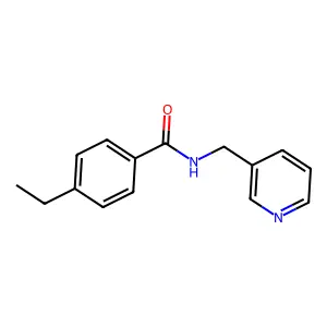 4-ethyl-N-(3-pyridinylmethyl)benzamide structure
