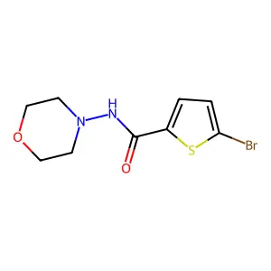 5-bromo-N-4-morpholinyl-2-thiophenecarboxamide structure