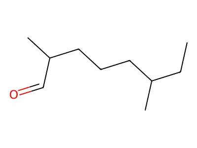 2,6-Dimethyloctanal structure