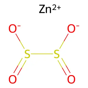连二亚硫酸锌 structure
