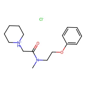 N-Methyl-N-(2-phenoxyethyl)-2-(piperidin-1-yl)acetamide--hydrogen chloride (1/1) structure