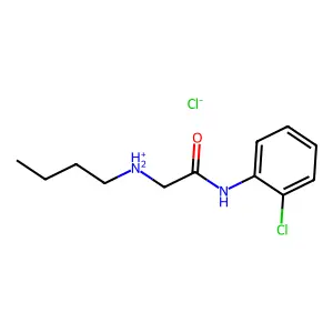 2-(Butylamino)-N-(2-chlorophenyl)ethanimidic acid--hydrogen chloride (1/1) structure