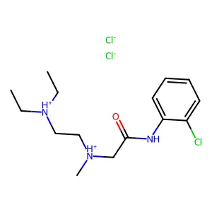 Acetanilide, 2'-chloro-2-(2-(diethylamino)ethyl)methylamino-, dihydrochloride structure