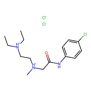 Acetanilide, 4'-chloro-2-(2-(diethylamino)ethyl)methylamino-, dihydrochloride structure