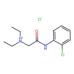N-(2-Chlorophenyl)-2-(diethylamino)ethanimidic acid--hydrogen chloride (1/1) structure