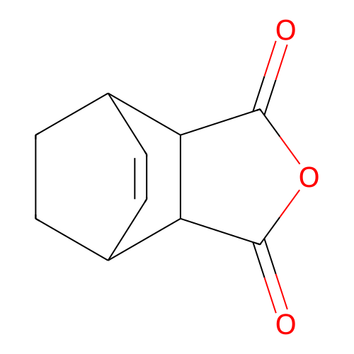 Bicyclo(2.2.2)oct-5-ene-2,3-dicarboxylic Anhydride structure
