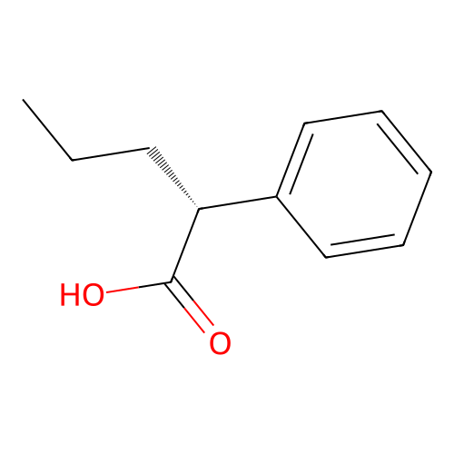 (2R)-2-phenylpentanoic acid structure