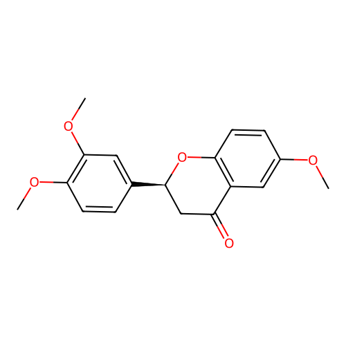 (S)-2-(3,4-dimethoxyphenyl)-6-methoxychroman-4-one structure