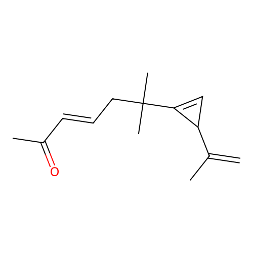 6-(3-Isopropenylcycloprop-1-enyl)-6-methylhept-3-en-2-one structure