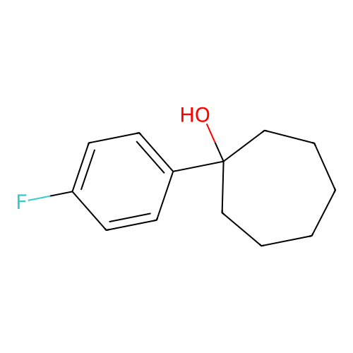 1-(4-Fluorophenyl)cycloheptanol structure