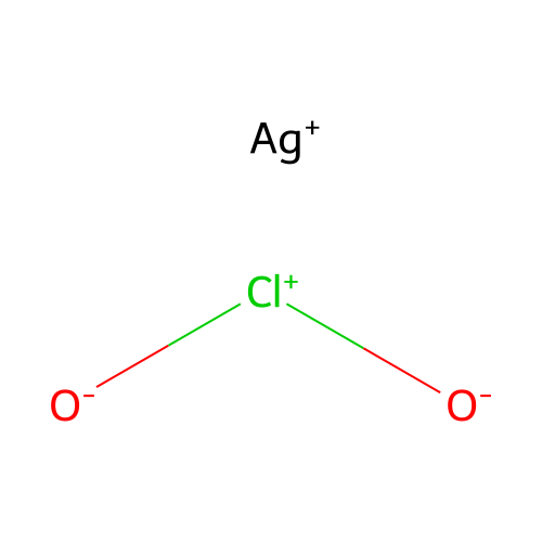 亚氯酸银 structure