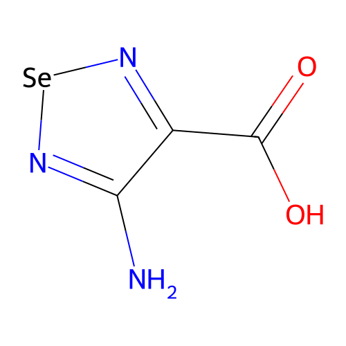 4-Amino-1,2,5-selenadiazole-3-carboxylic acid structure