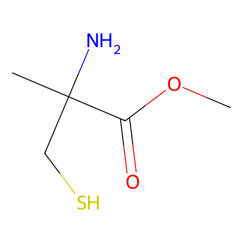 2-Amino-3-mercapto-2-methyl-propionic acid methyl ester structure