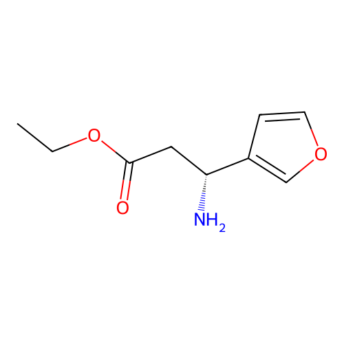 ethyl (3R)-3-amino-3-(furan-3-yl)propanoate structure