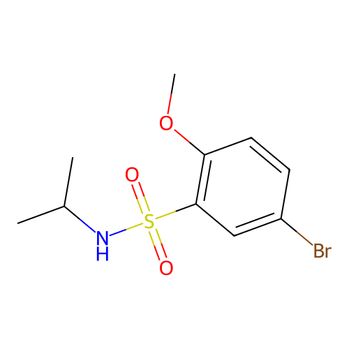 5-bromo-N-isopropyl-2-methoxybenzenesulfonamide structure