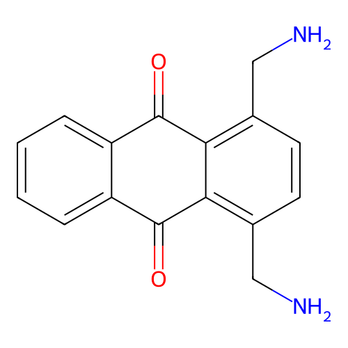 9,10-Anthracenedione, 1,4-bis(aminomethyl)- structure