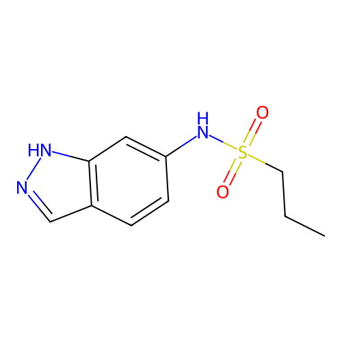 N-(1H-indazol-6-yl)propane-1-sulfonamide structure