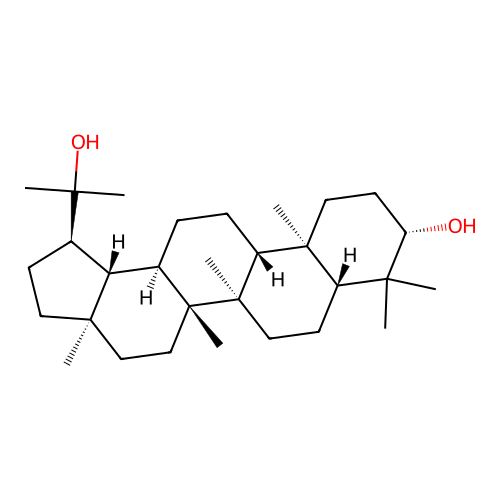 Lupan-3beta,20-diol structure