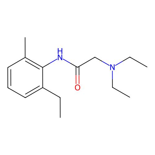 Acetamide, 2-(diethylamino)-N-(2-ethyl-6-methylphenyl)- structure