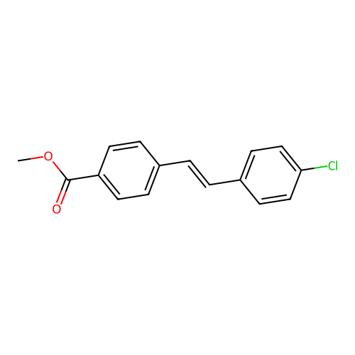 (e)-4-[2-(4-Chloro-phenyl)-vinyl]-benzoic acid methyl ester structure