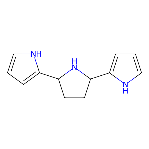 2-[5-(1H-pyrrol-2-yl)-2-pyrrolidinyl]-1H-pyrrole structure