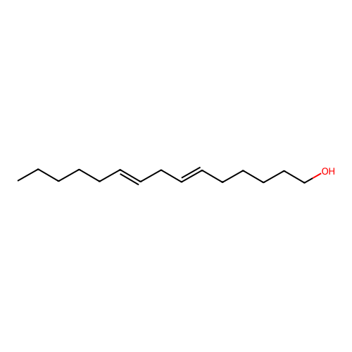 6,9-Pentadecadienol structure