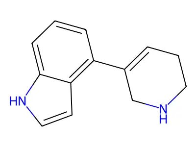 1H-Indole, 4-(1,2,5,6-tetrahydro-3-pyridinyl)- structure