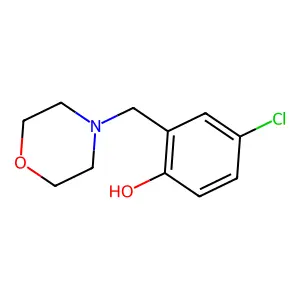 4-Chloro-2-(morpholin-4-ylmethyl)phenol structure