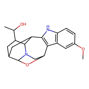 Ibogamin-20-ol, 8,19-epoxy-12-methoxy-, (4alpha,8beta,19S,20S)- structure