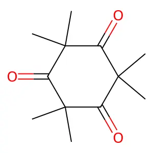 2,2,4,4,6,6-Hexamethylcyclohexane-1,3,5-trione structure