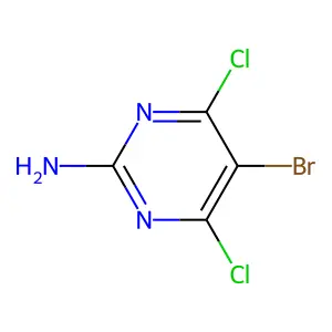 5-Bromo-4,6-dichloropyrimidin-2-amine structure