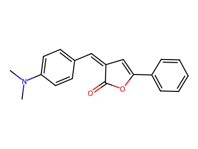 3-[[4-(Dimethylamino)phenyl]methylidene]-5-phenylfuran-2-one structure
