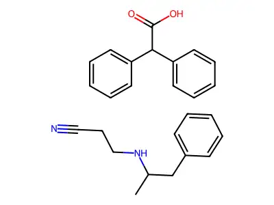 Fenproporex diphenylacetate structure