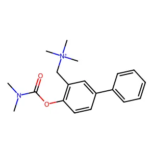 4-[[(Dimethylamino)carbonyl]oxy]-N,N,N-trimethyl[1,1'-biphenyl]-3-methanaminium structure