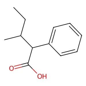 3-Methyl-2-phenylpentanoic acid structure