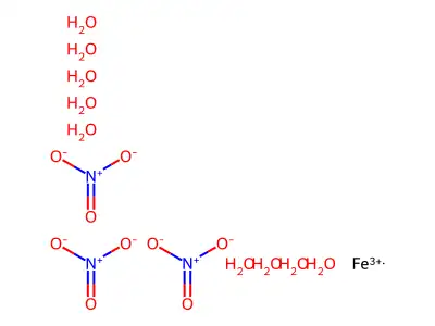 九水合硝酸铁(III) structure